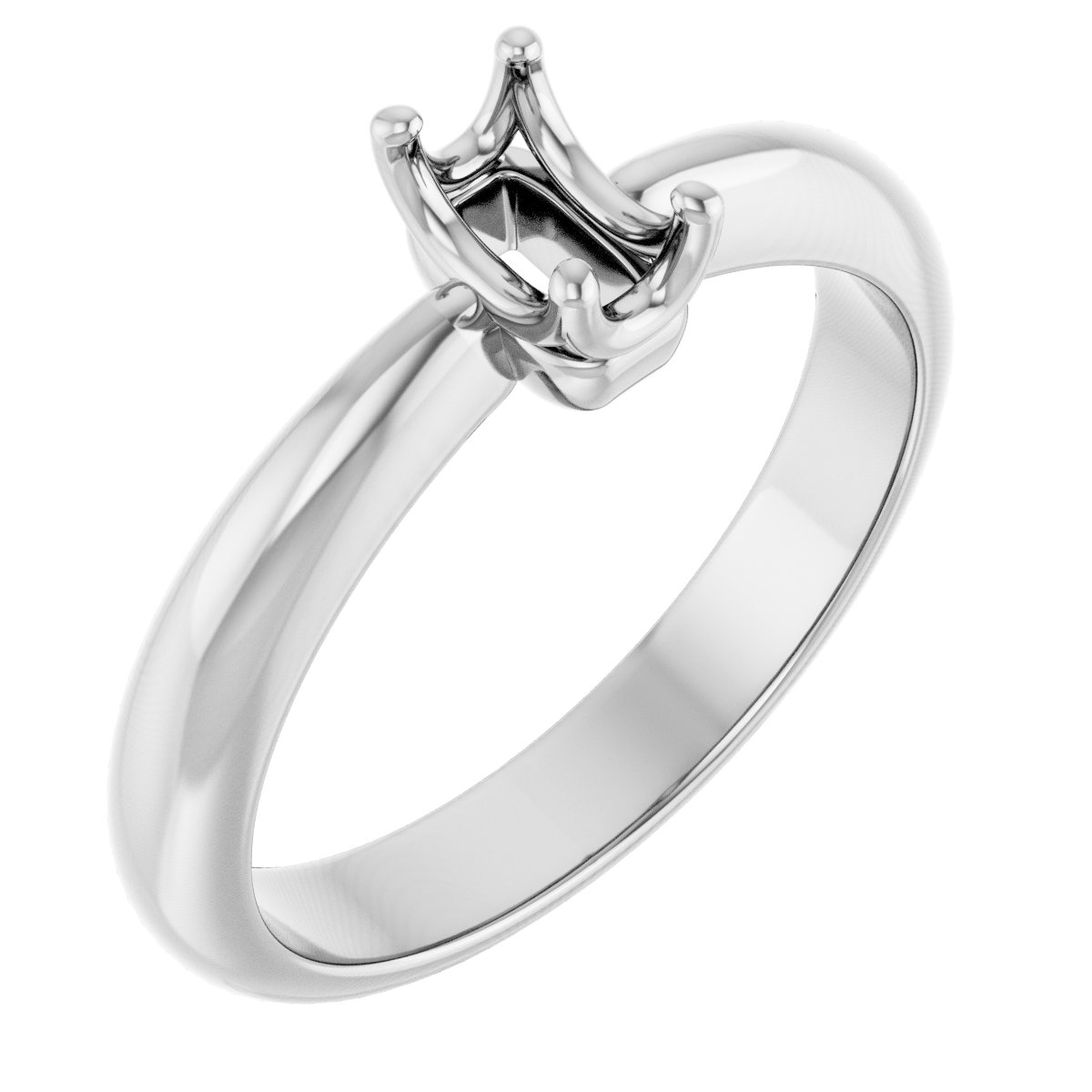 Solitaire Crown-Inspired Engagement Ring