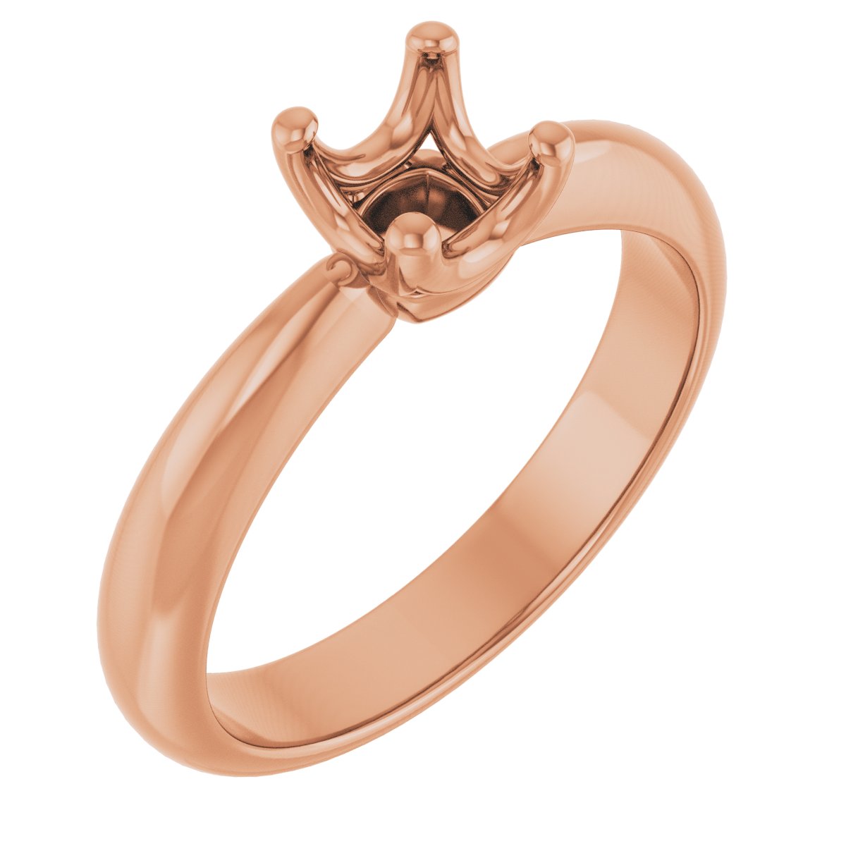 Solitaire Crown-Inspired Engagement Ring