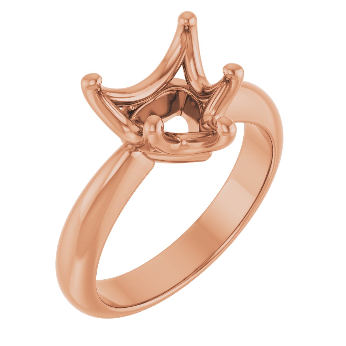 Solitaire Crown-Inspired Engagement Ring