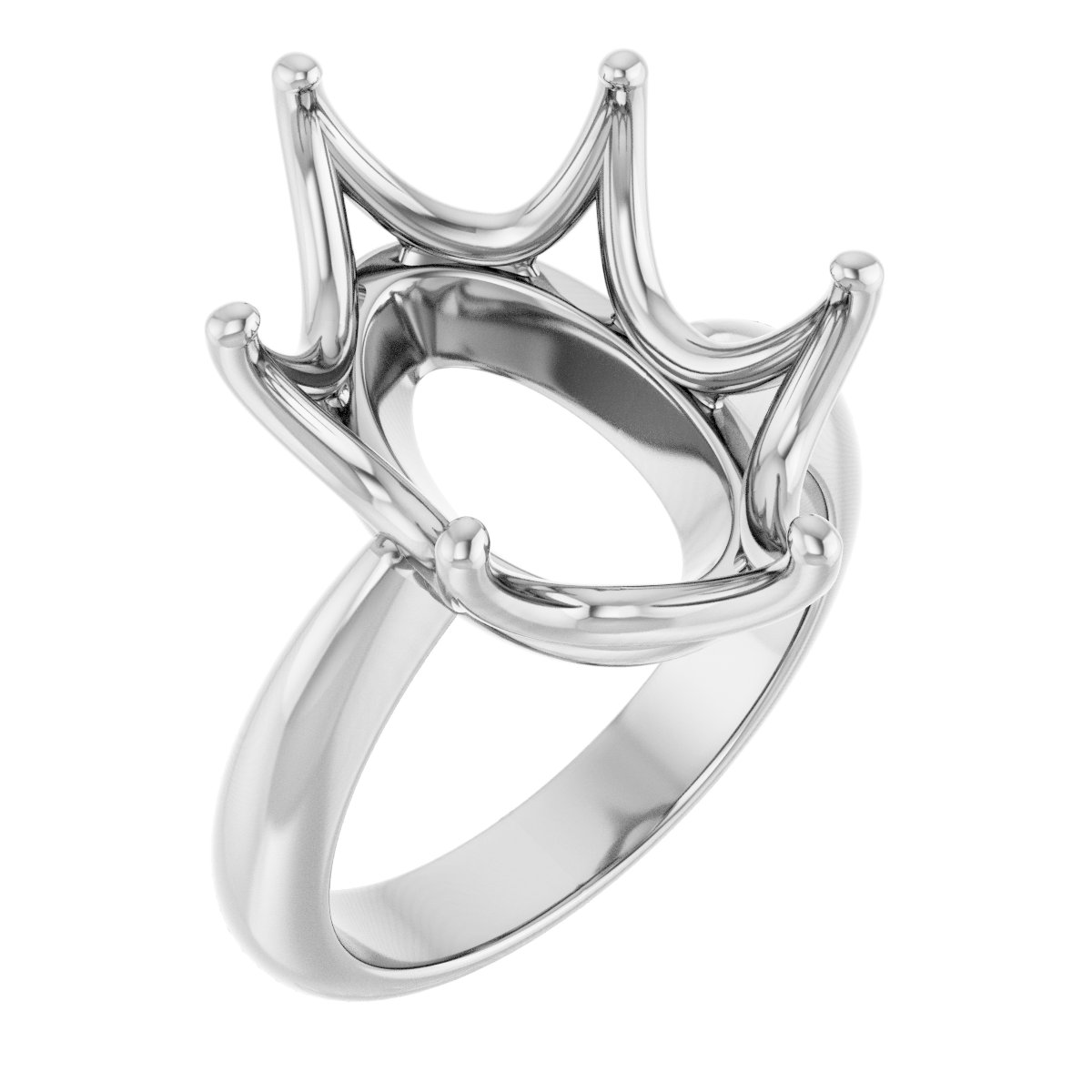 Solitaire Crown-Inspired Engagement Ring