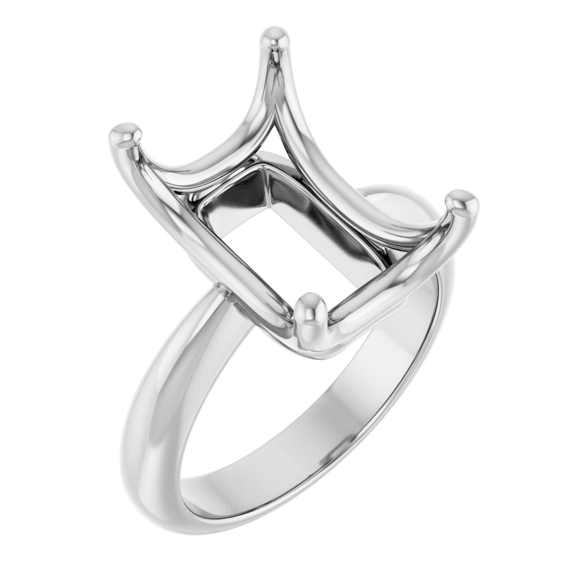 Solitaire Crown-Inspired Engagement Ring
