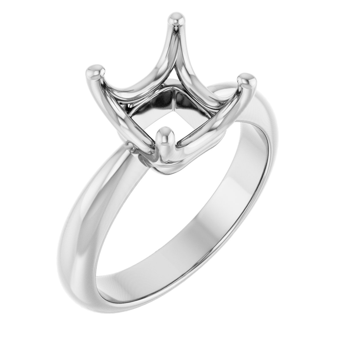 Solitaire Crown-Inspired Engagement Ring