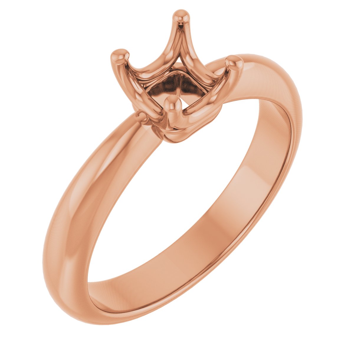 Solitaire Crown-Inspired Engagement Ring