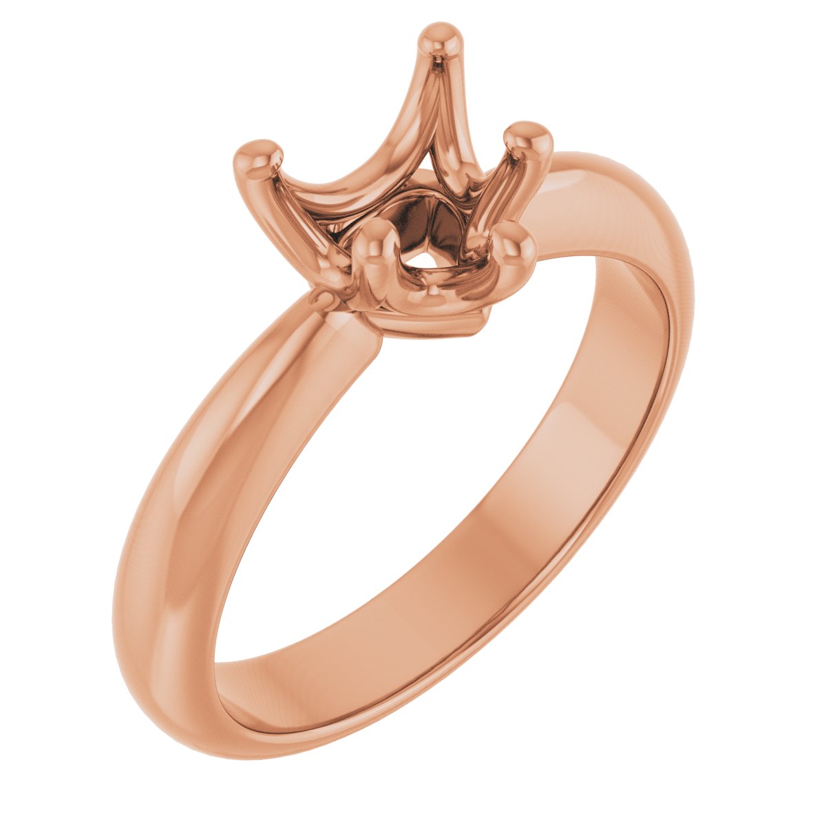Solitaire Crown-Inspired Engagement Ring