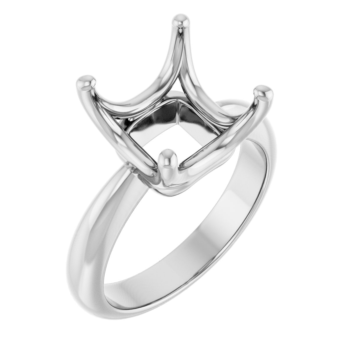 Solitaire Crown-Inspired Engagement Ring