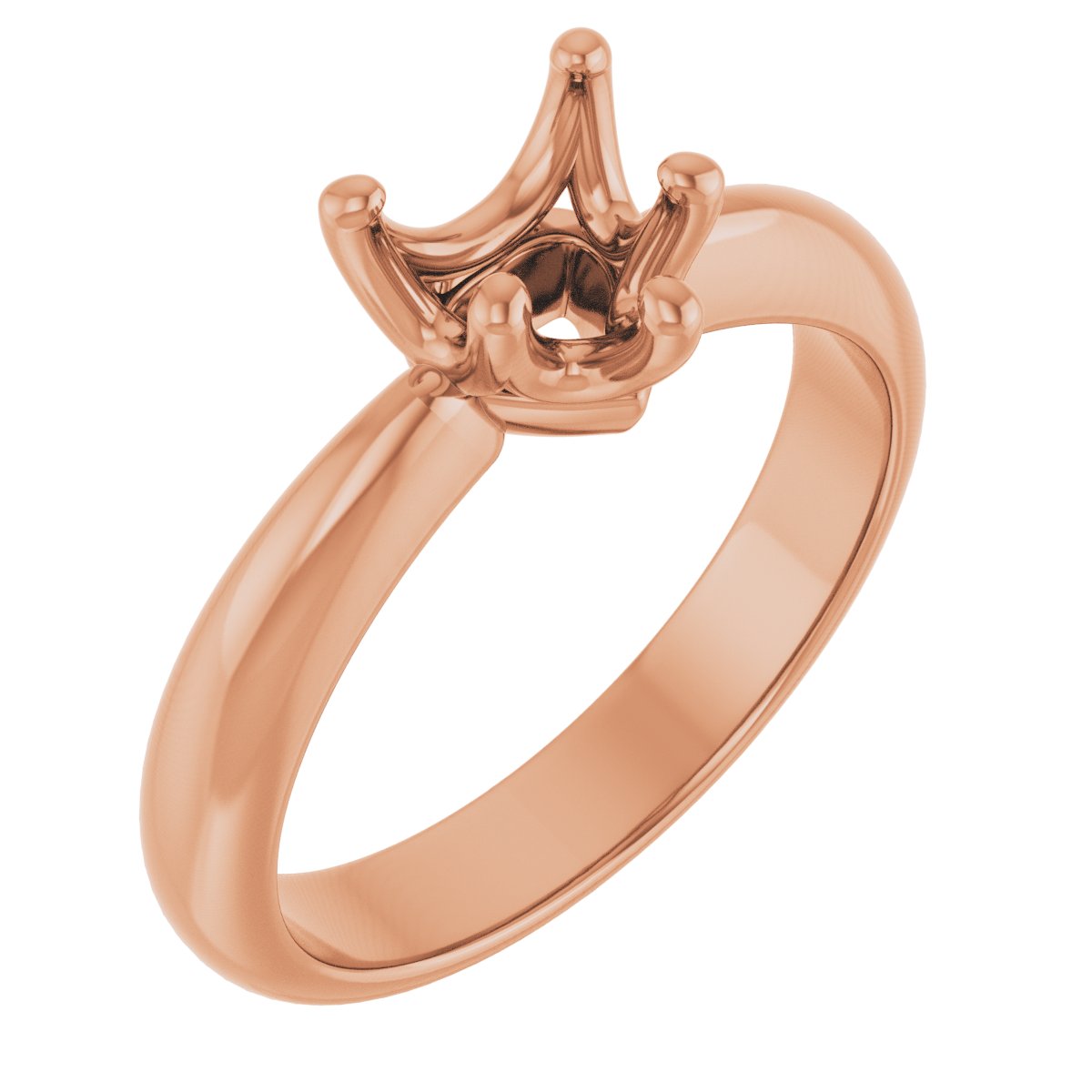 Solitaire Crown-Inspired Engagement Ring