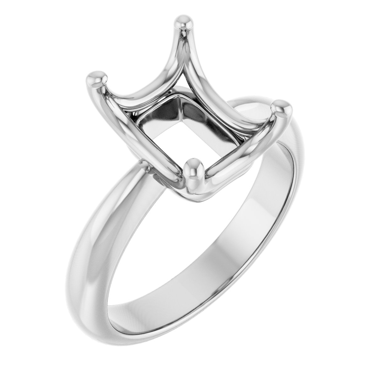 Solitaire Crown-Inspired Engagement Ring