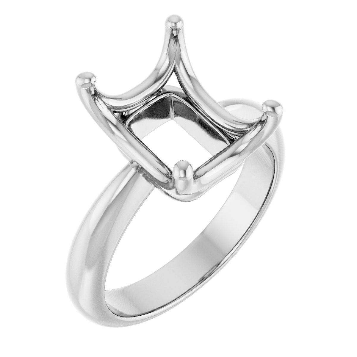 Solitaire Crown-Inspired Engagement Ring
