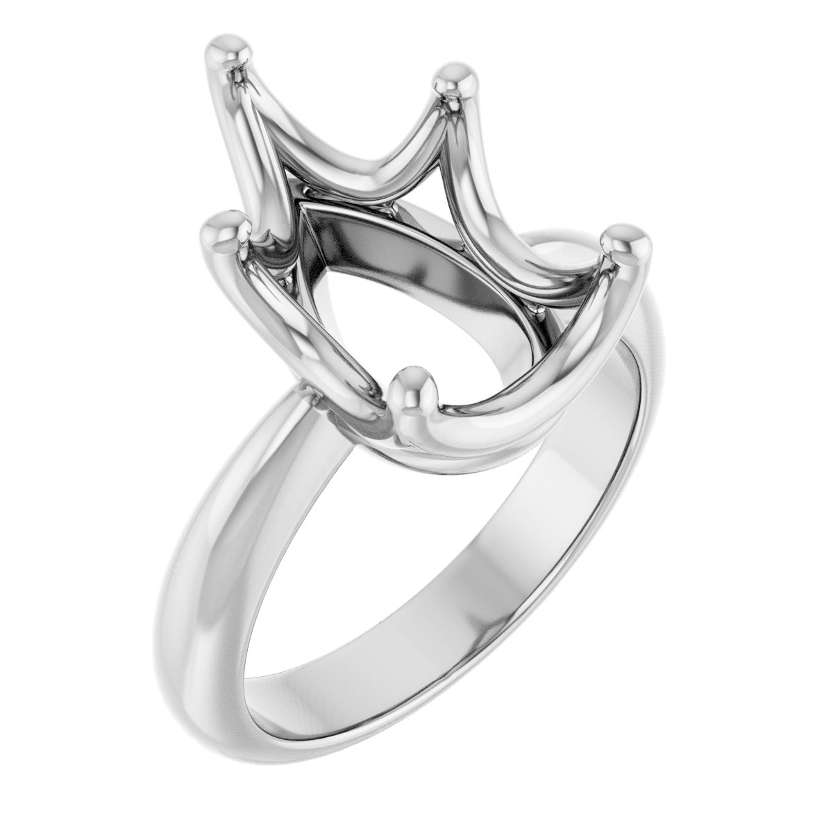 Solitaire Crown-Inspired Engagement Ring