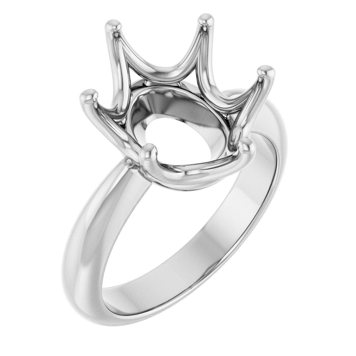 Solitaire Crown-Inspired Engagement Ring