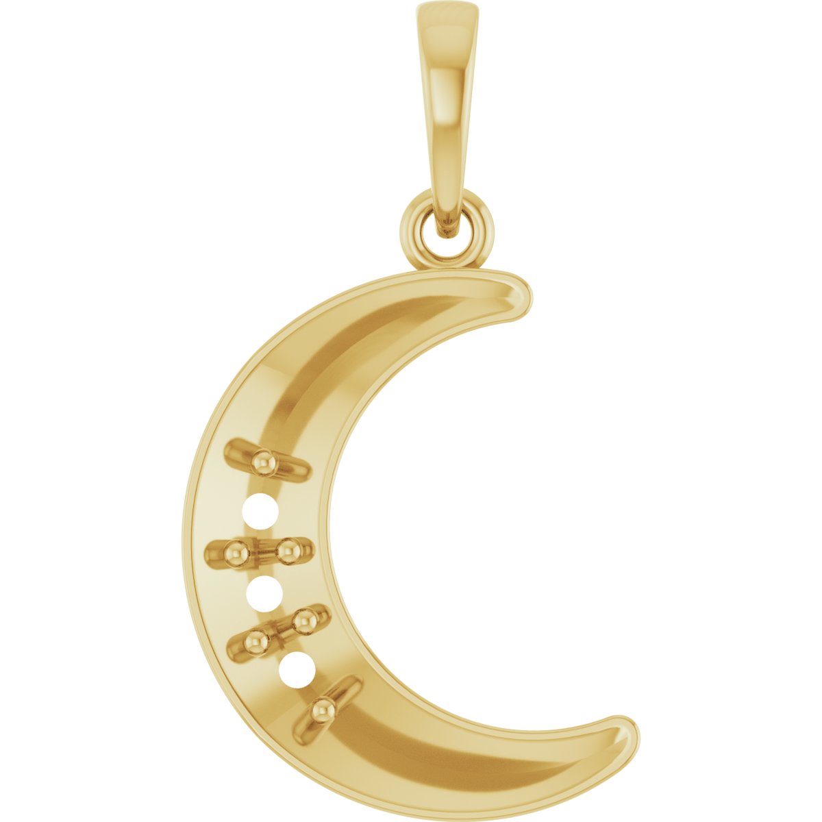 Family Moon Necklace or Pendant