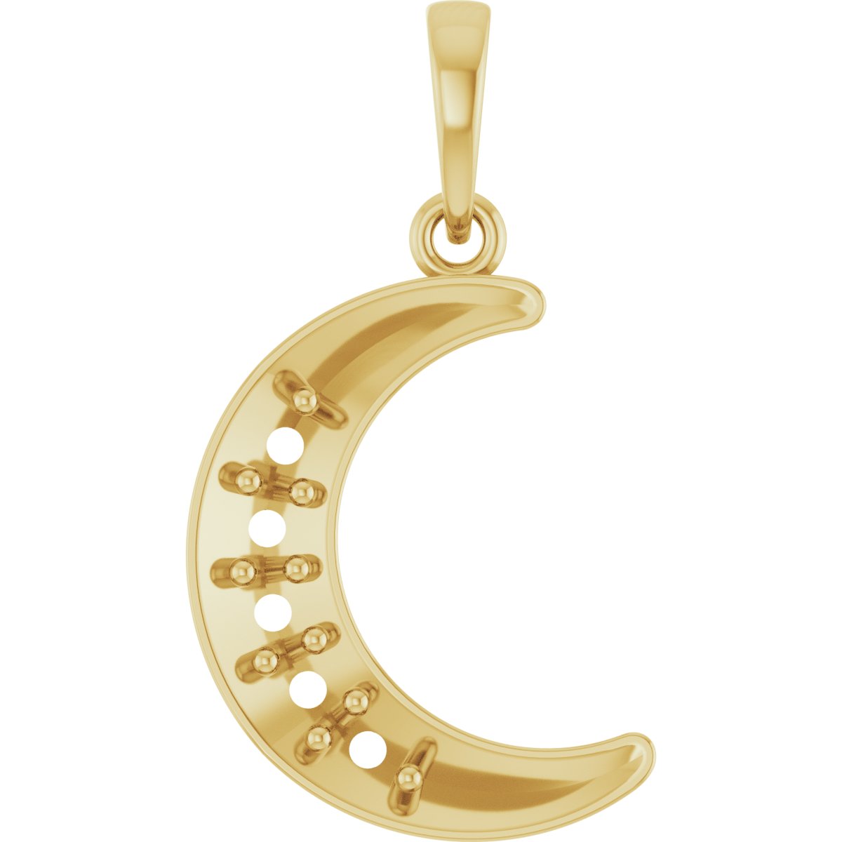 Family Moon Necklace or Pendant