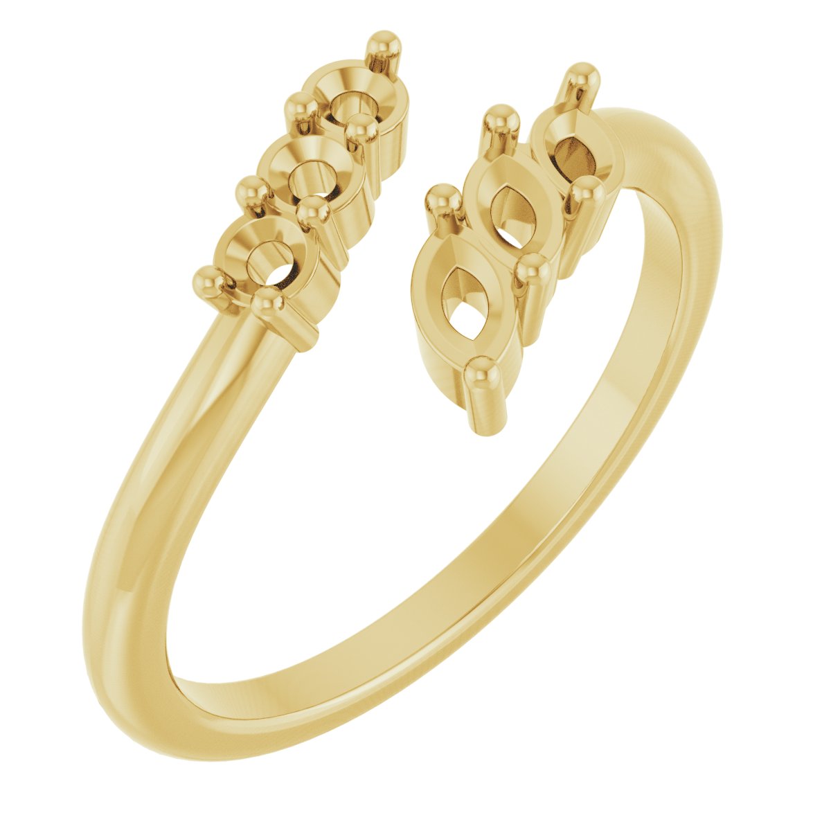 Accented Bypass Ring