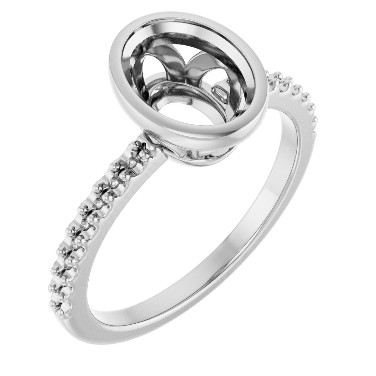 Bezel-Set Engagement Ring