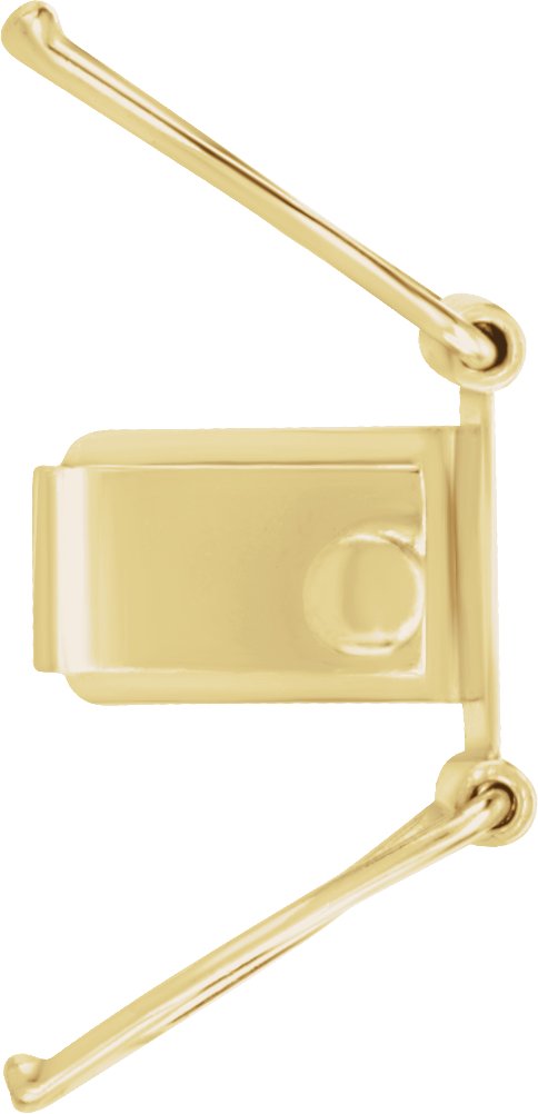 #ZW6240 | Yellow Gold Square Clasp | 2½ x 6 — Zakka Workshop Retail
