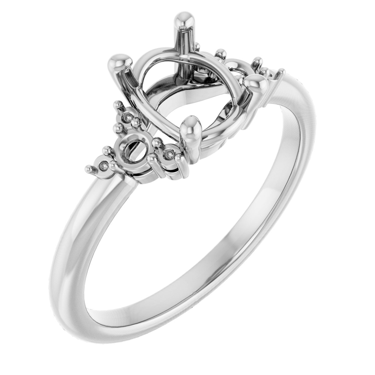 Accented Engagement Ring or Band