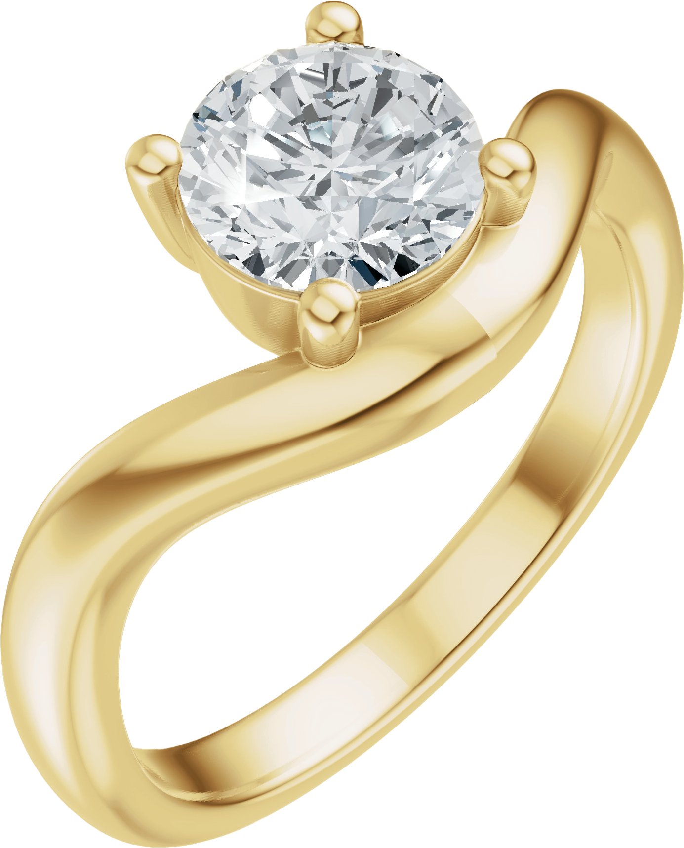 Round Engagement Ring