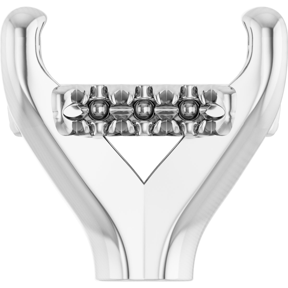 4-Prong Claw Hidden Halo-Style Shank Setting