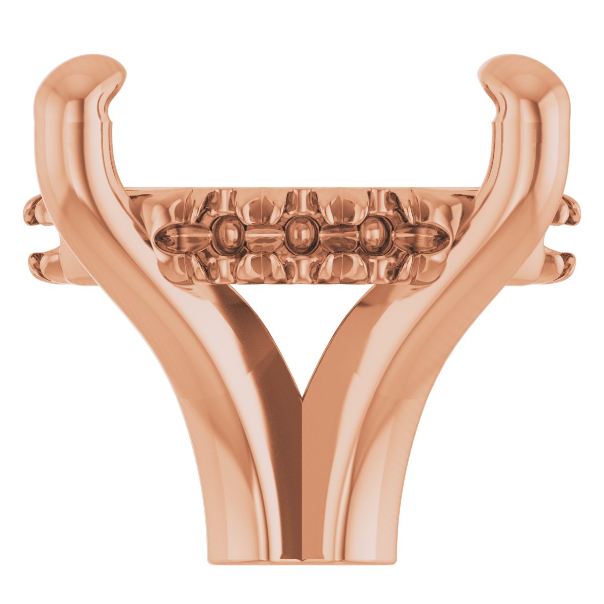 4-Prong Claw Hidden Halo-Style Shank Setting