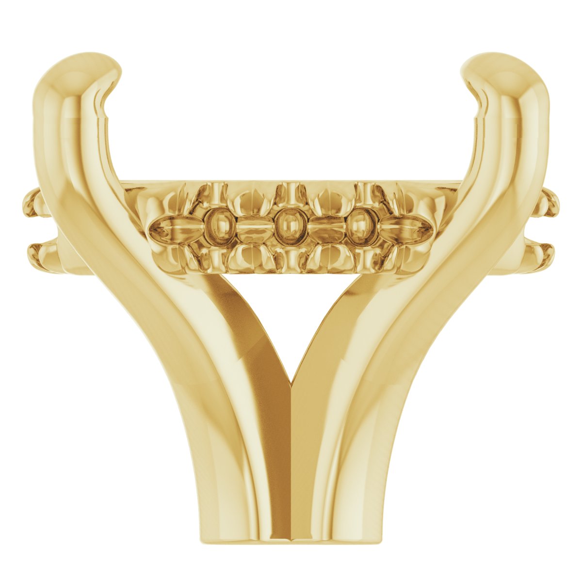 4-Prong Claw Hidden Halo-Style Shank Setting