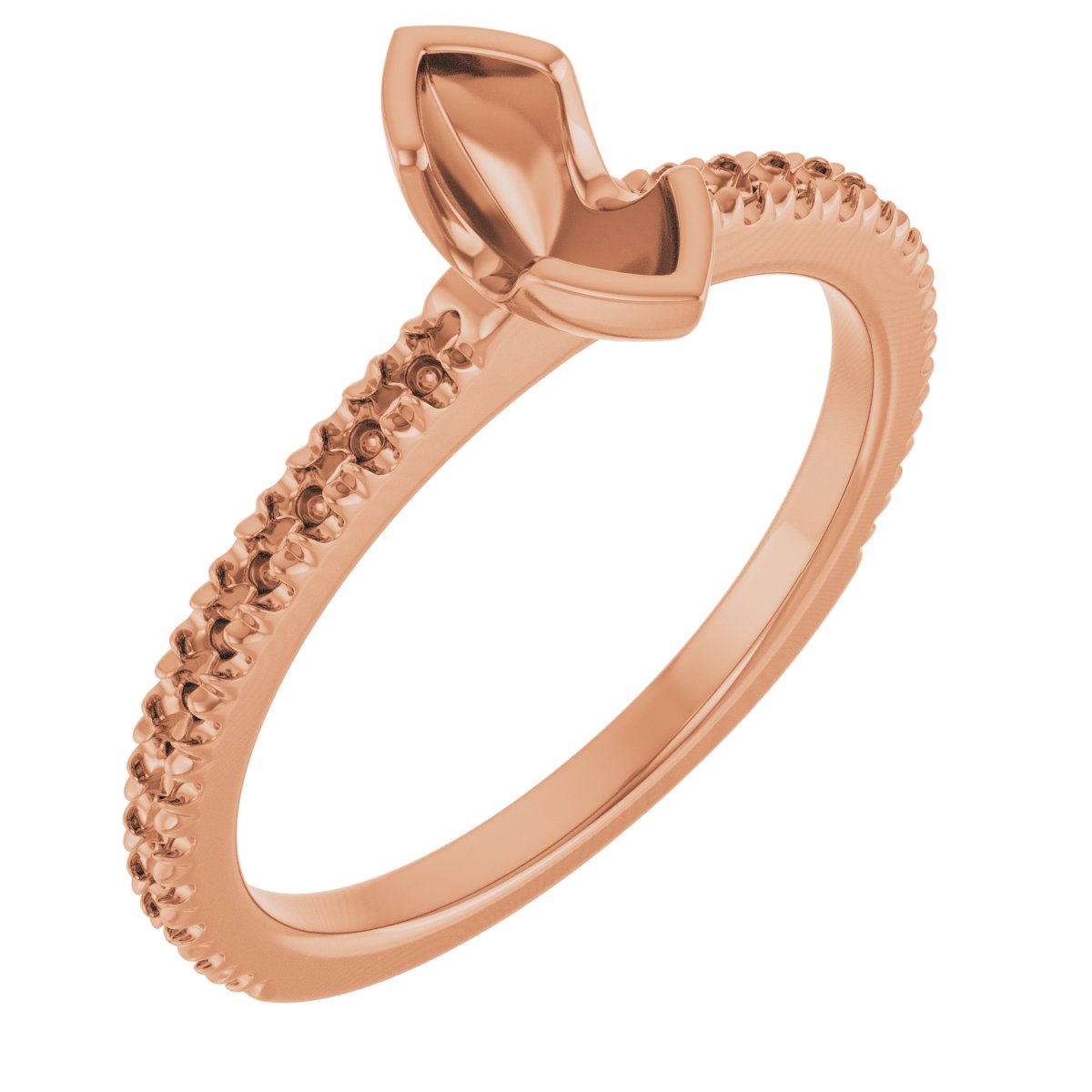 Half-Bezel Engagement Ring