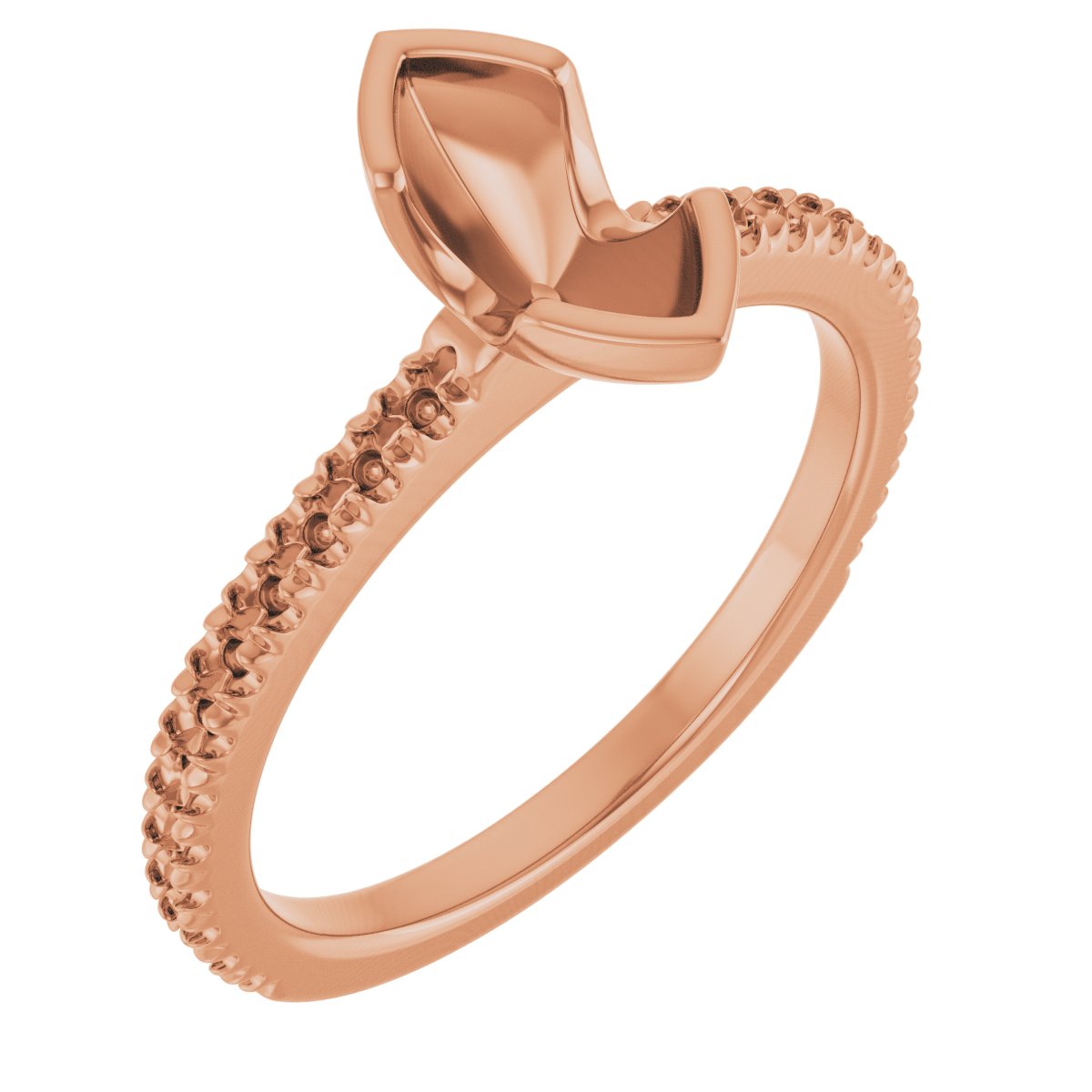 Half-Bezel Engagement Ring