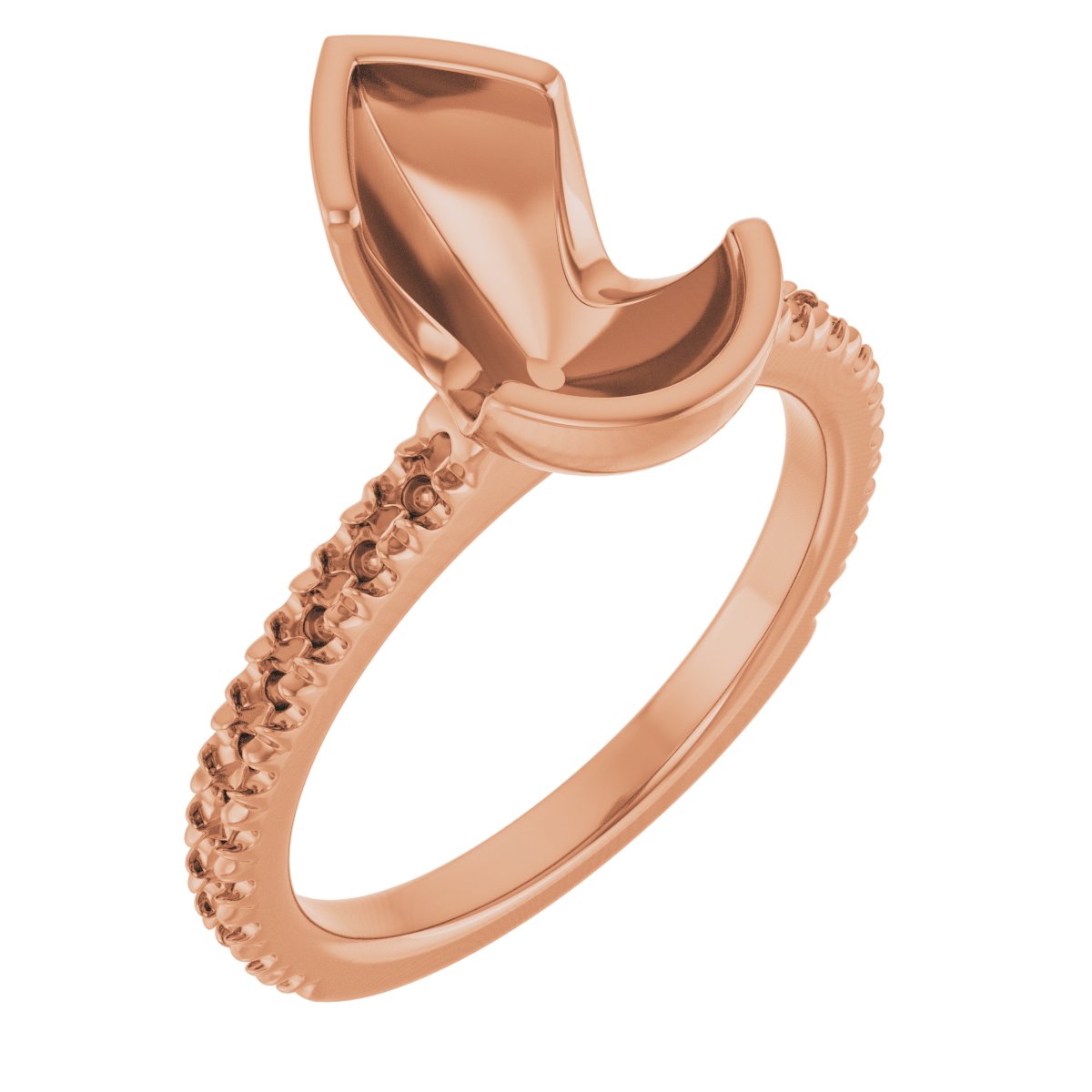 Half-Bezel Engagement Ring