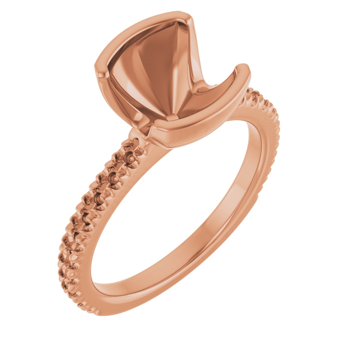 Half-Bezel Engagement Ring