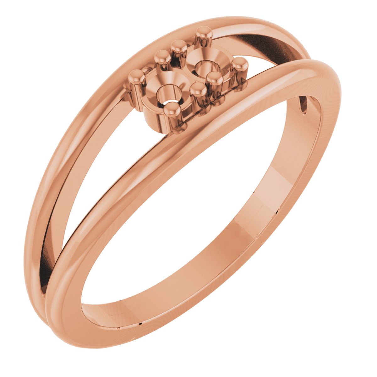 Family Negative Space Ring
