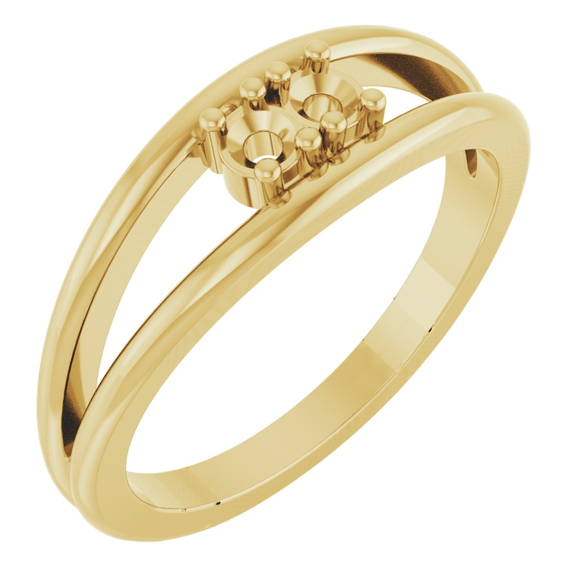 Family Negative Space Ring