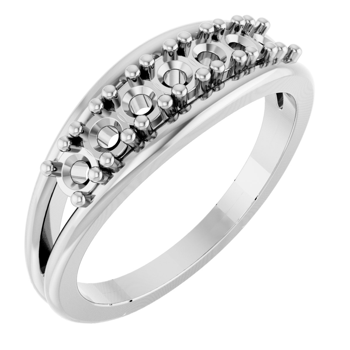 Family Negative Space Ring