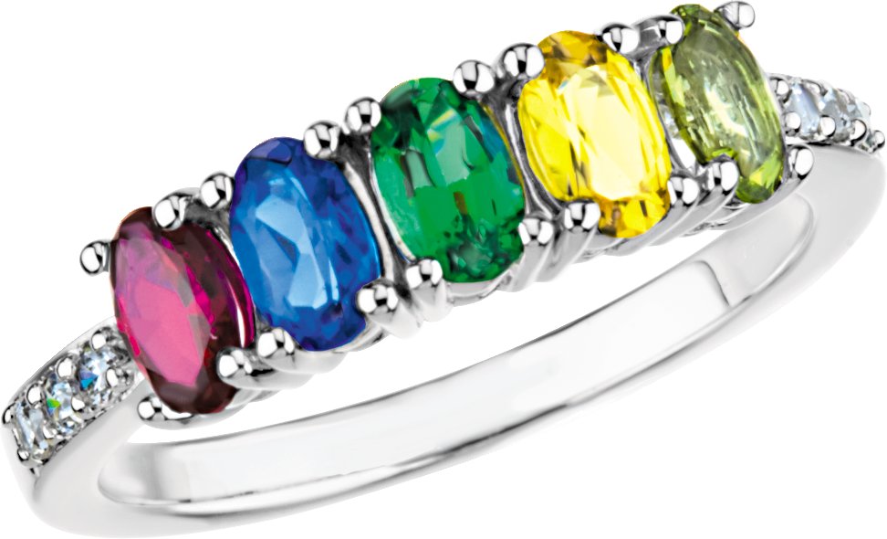 Accented Family Ring