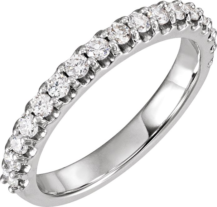 Platinum 1/2 CTW Natural Diamond Band
