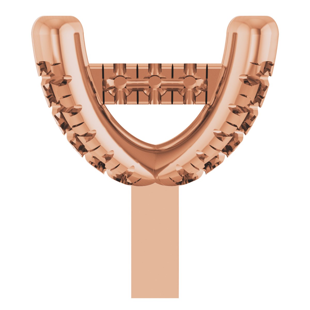 Hidden Halo-Style French-Set Peg Setting