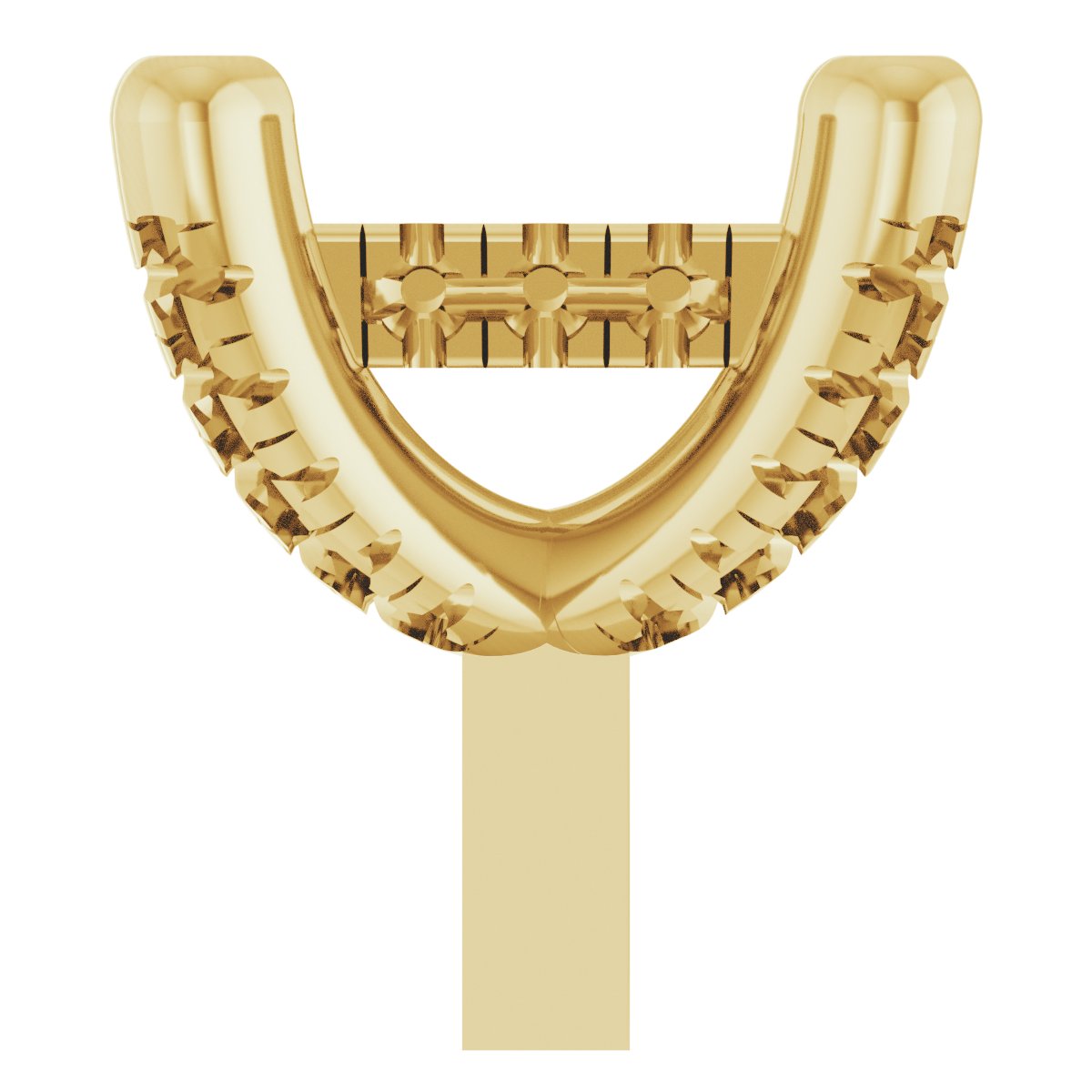 Hidden Halo-Style French-Set Peg Setting