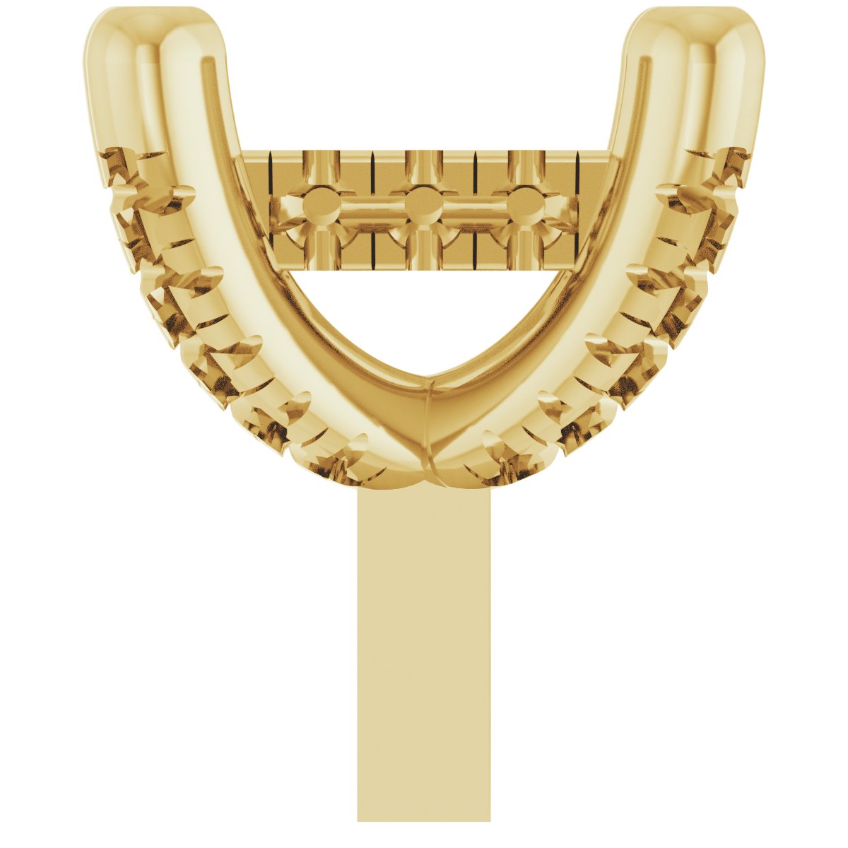 Hidden Halo-Style French-Set Peg Setting