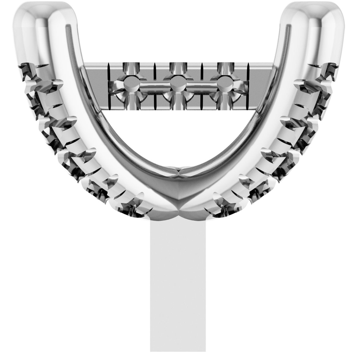 Hidden Halo-Style French-Set Peg Setting