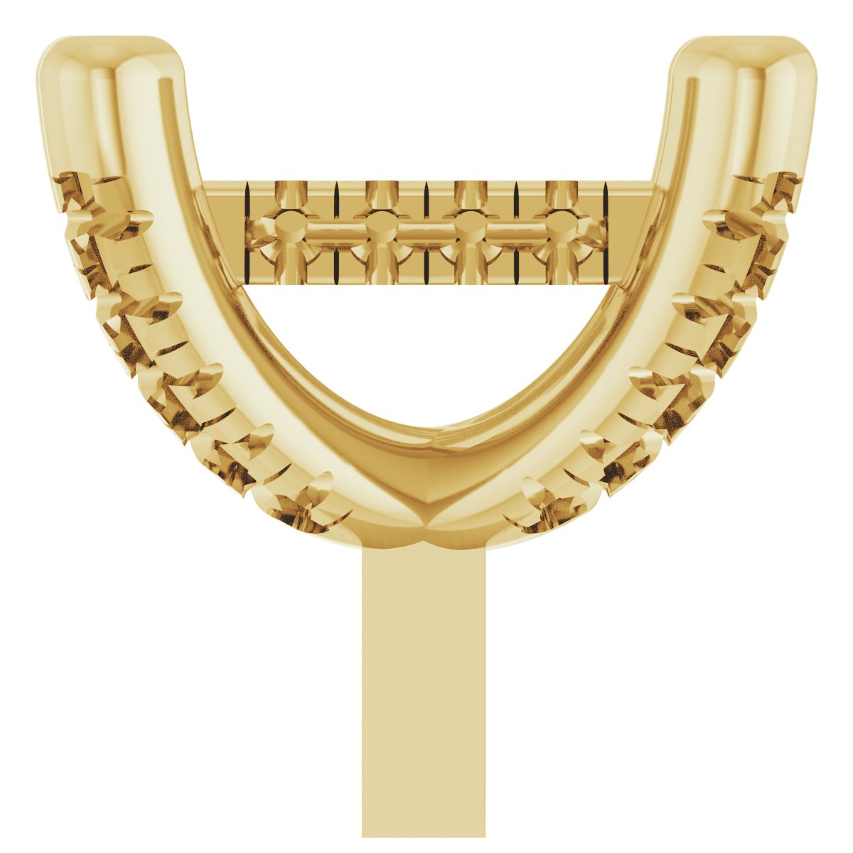 Hidden Halo-Style French-Set Peg Setting
