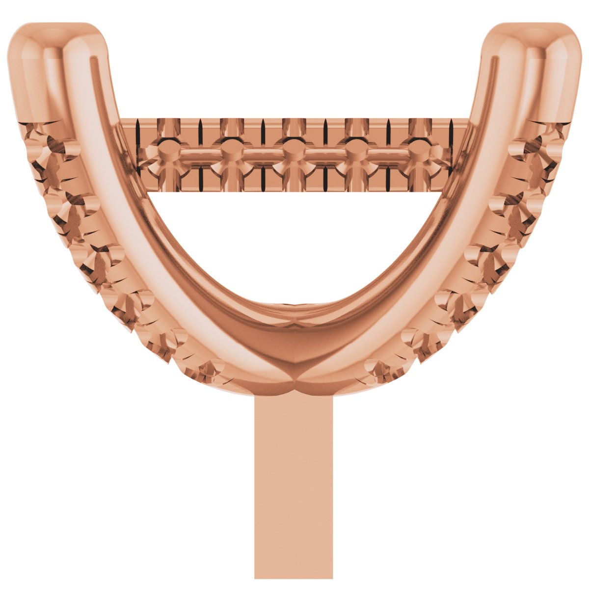 Hidden Halo-Style French-Set Peg Setting