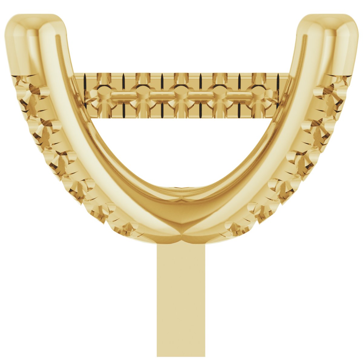 Hidden Halo-Style French-Set Peg Setting