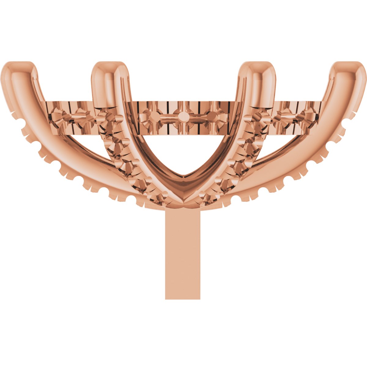 Hidden Halo-Style French-Set Peg Setting
