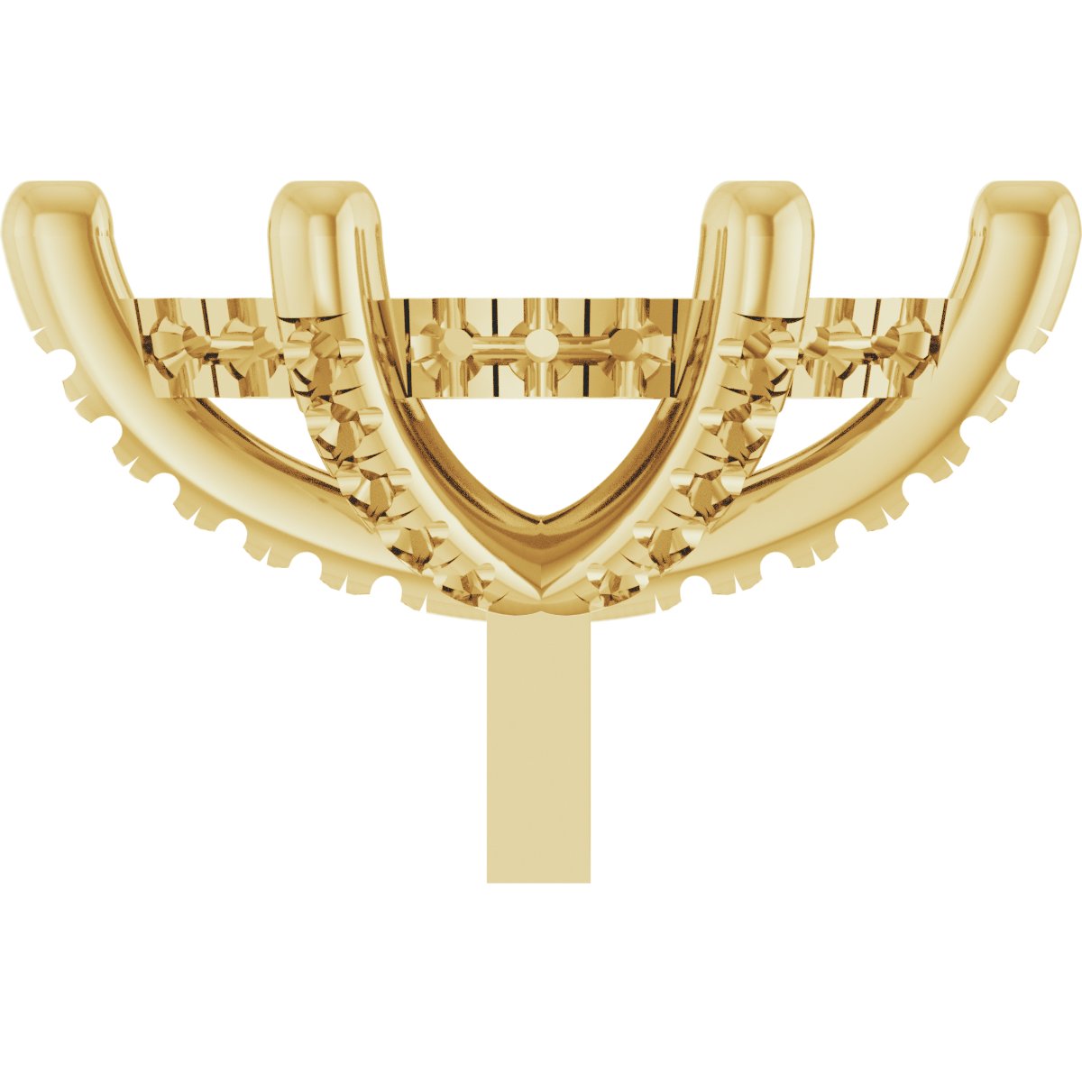 Hidden Halo-Style French-Set Peg Setting