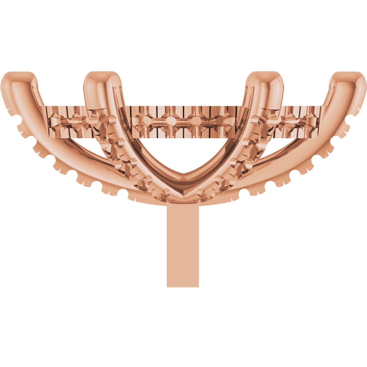 Hidden Halo-Style French-Set Peg Setting