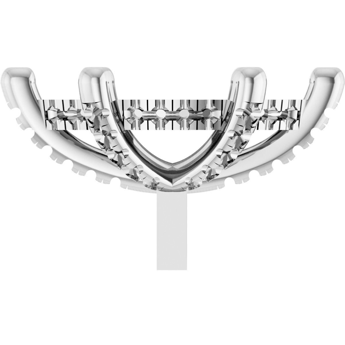 Hidden Halo-Style French-Set Peg Setting