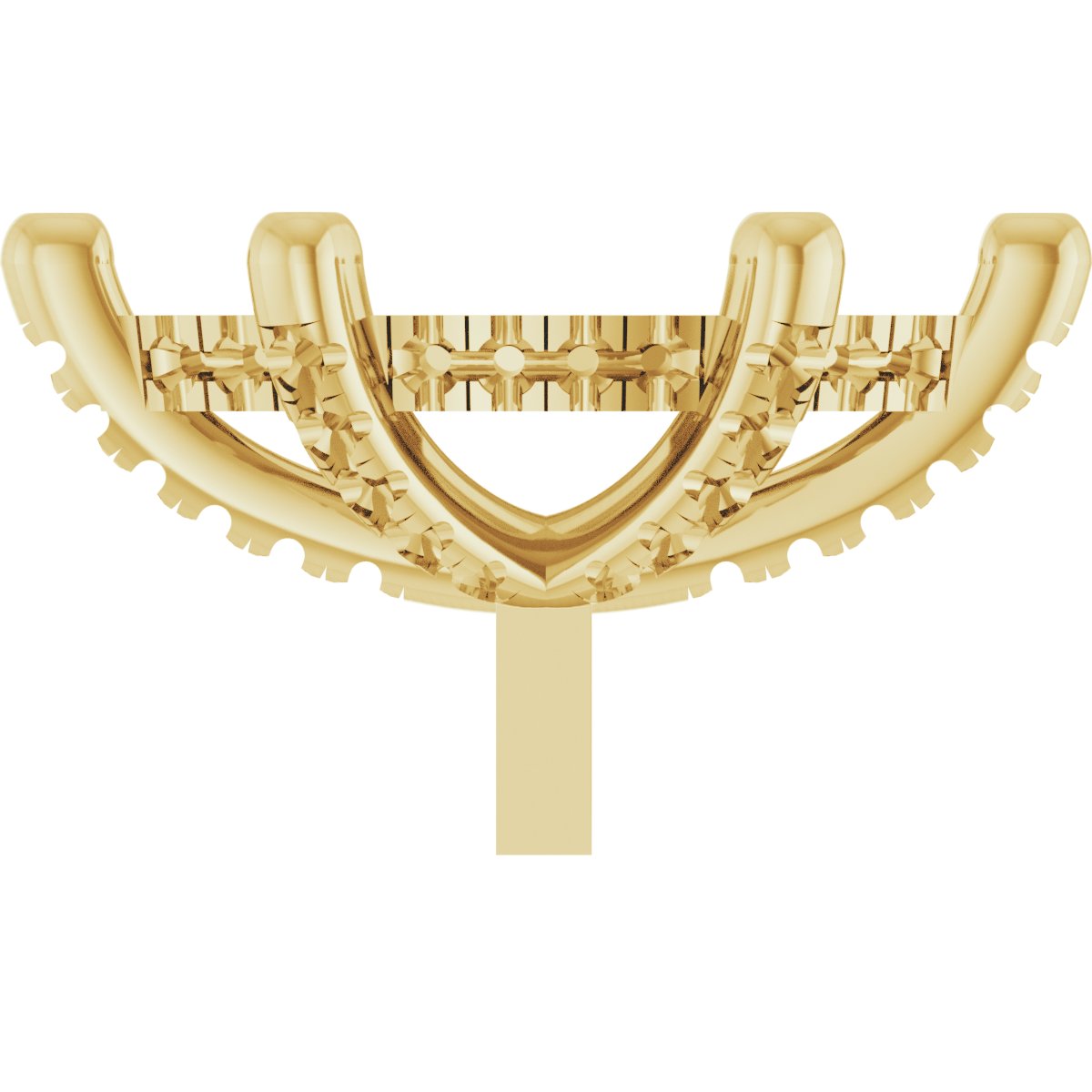 Hidden Halo-Style French-Set Peg Setting