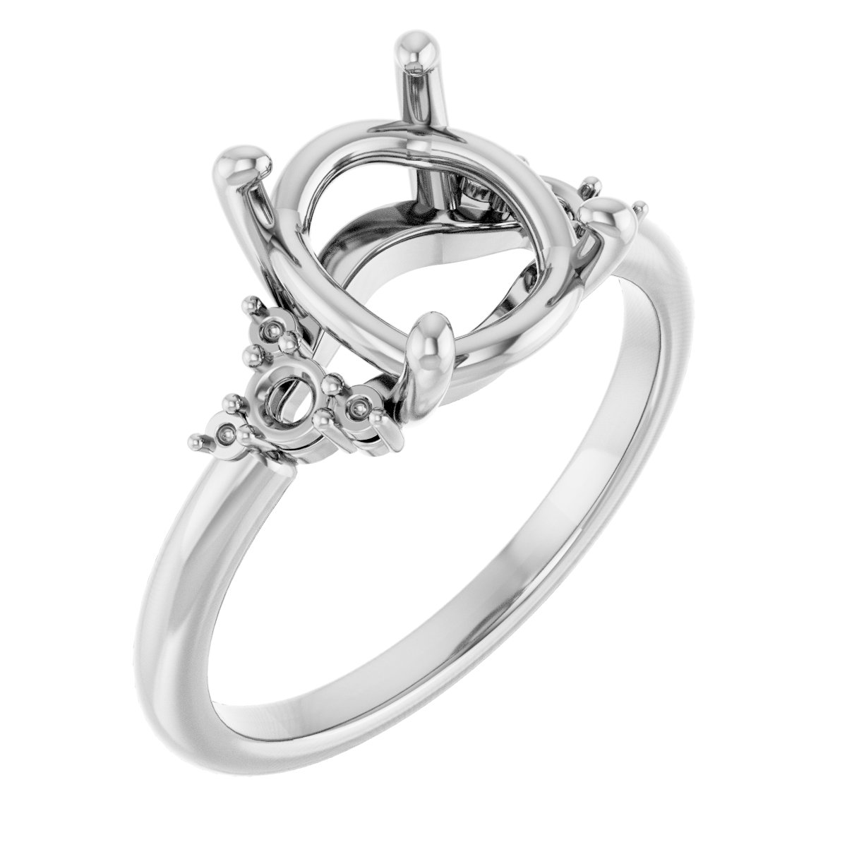 Accented Engagement Ring or Band