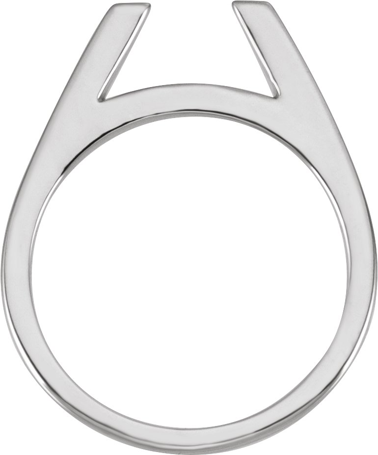 14K White Band-2