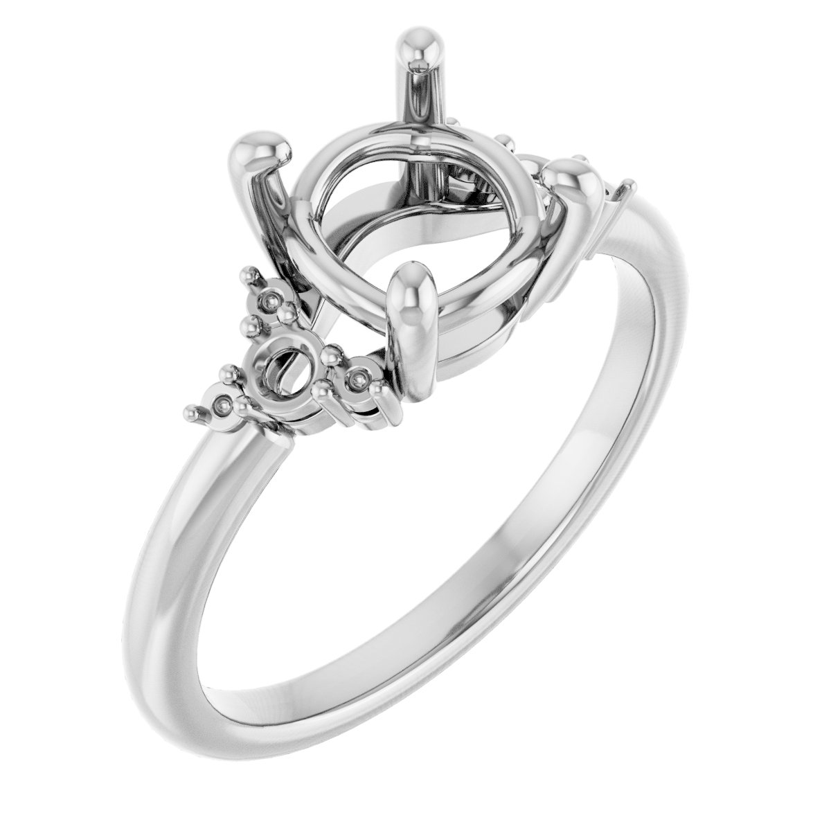 Accented Engagement Ring or Band