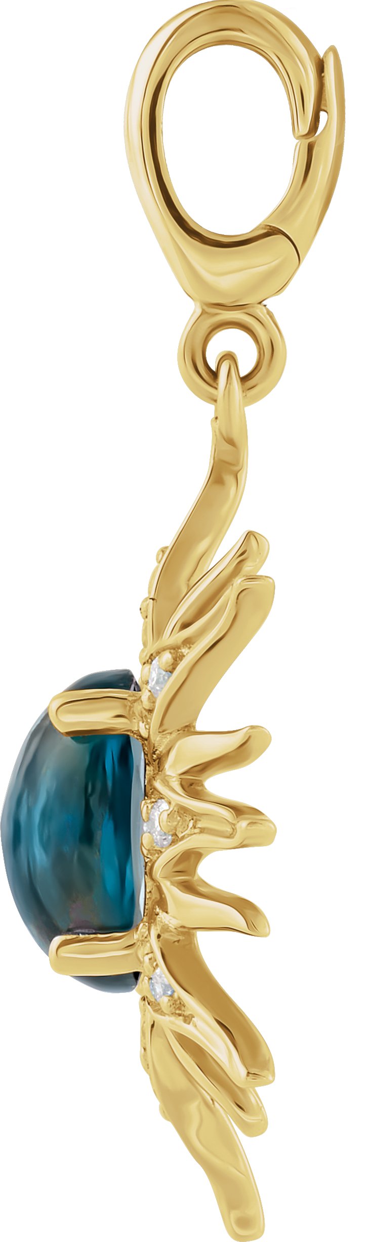Alternative view of Accented Sun Charm/Pendant