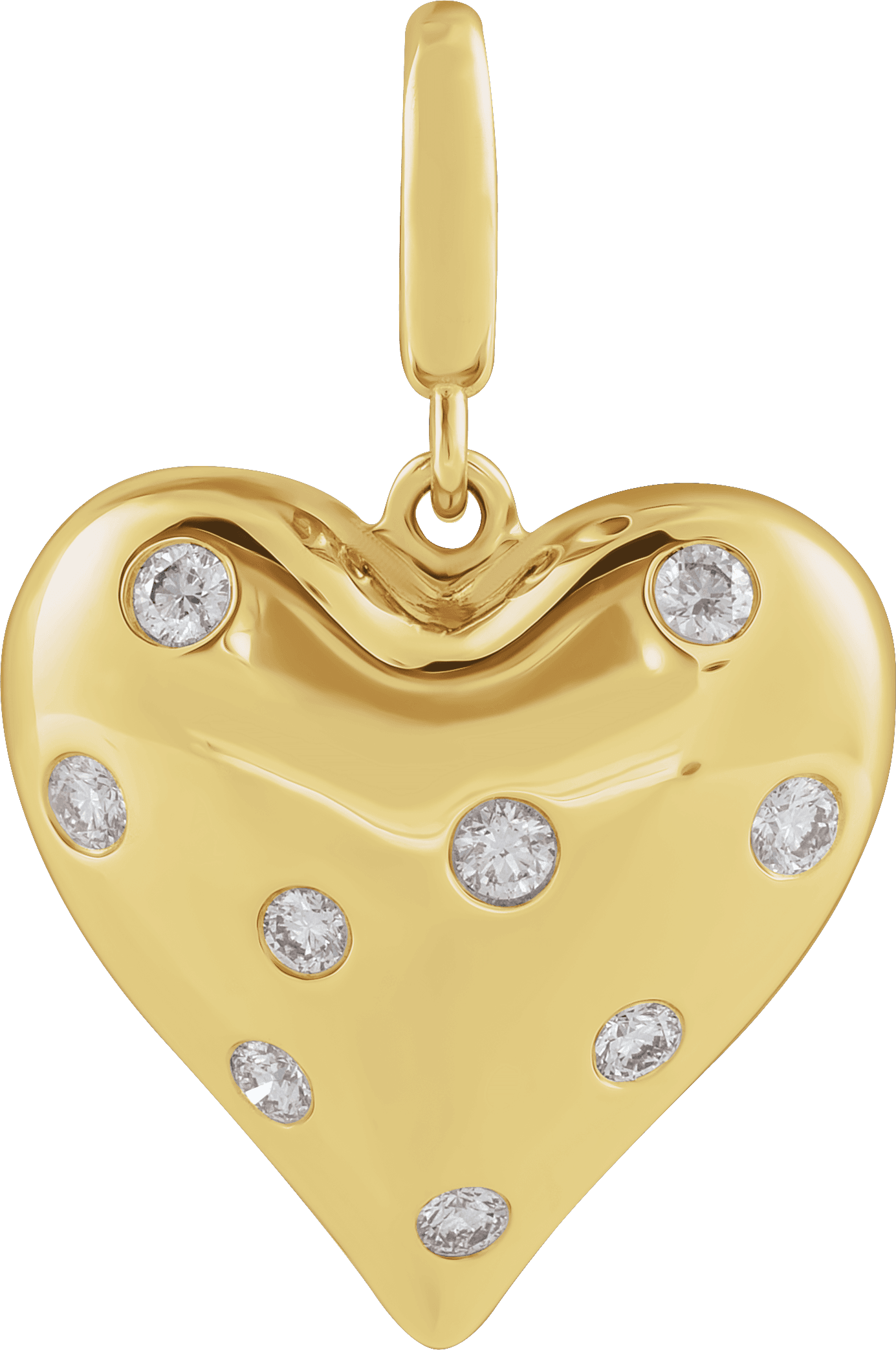 puffy heart charm